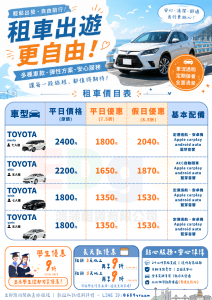【EDgo 自駕租車優惠｜輕鬆出發，自由前行】🚗✨